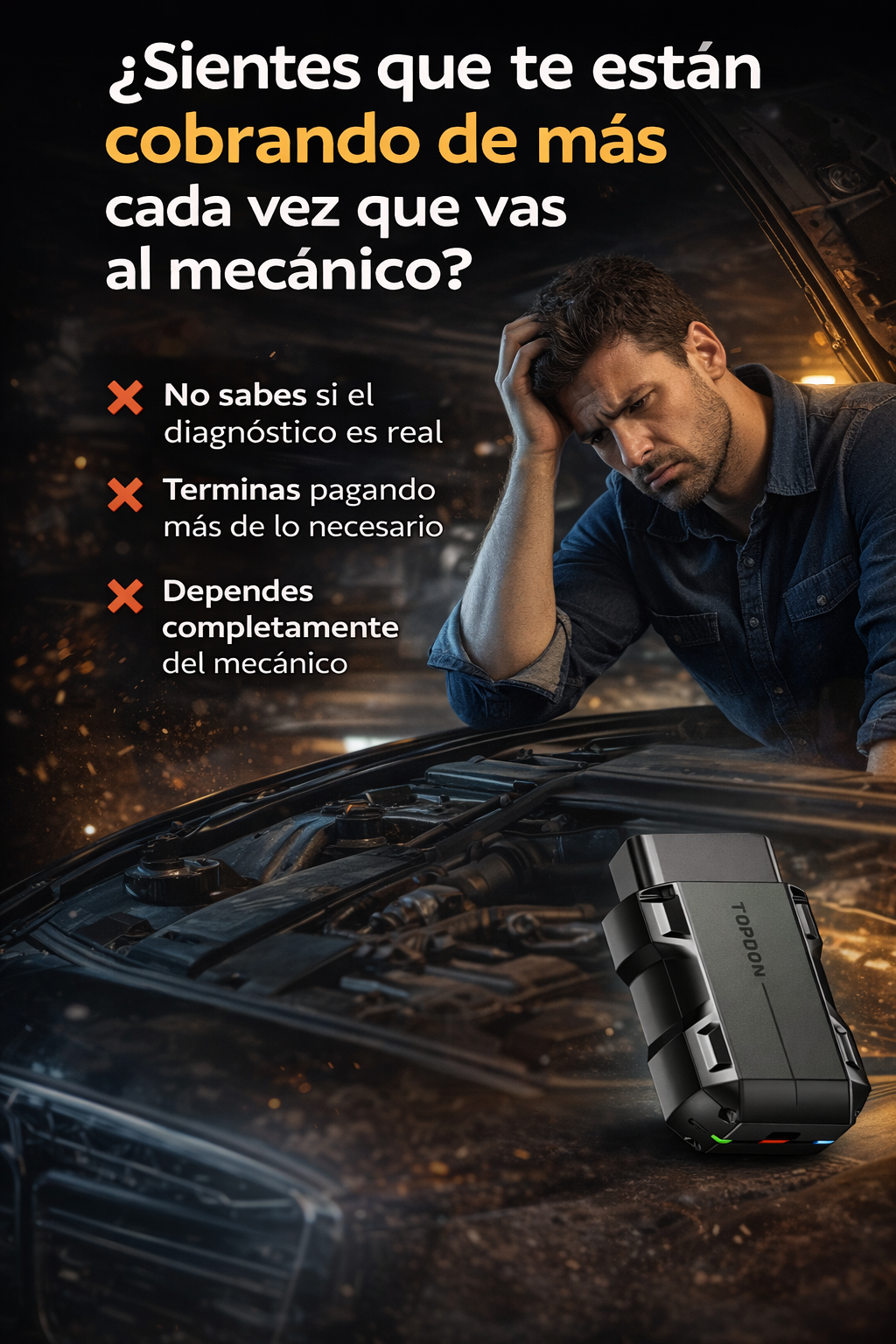 TOPDON CarPal ™ - escáner Bluetooth automotriz para celular