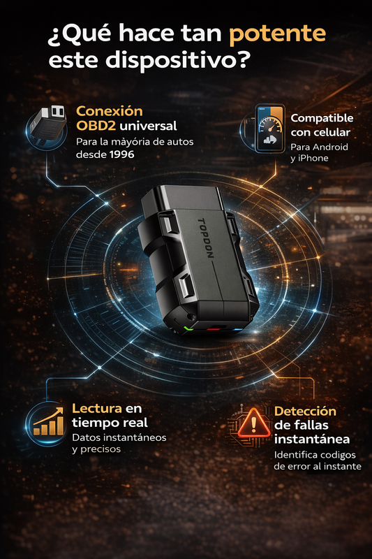 TOPDON CarPal ™ - escáner Bluetooth automotriz para celular
