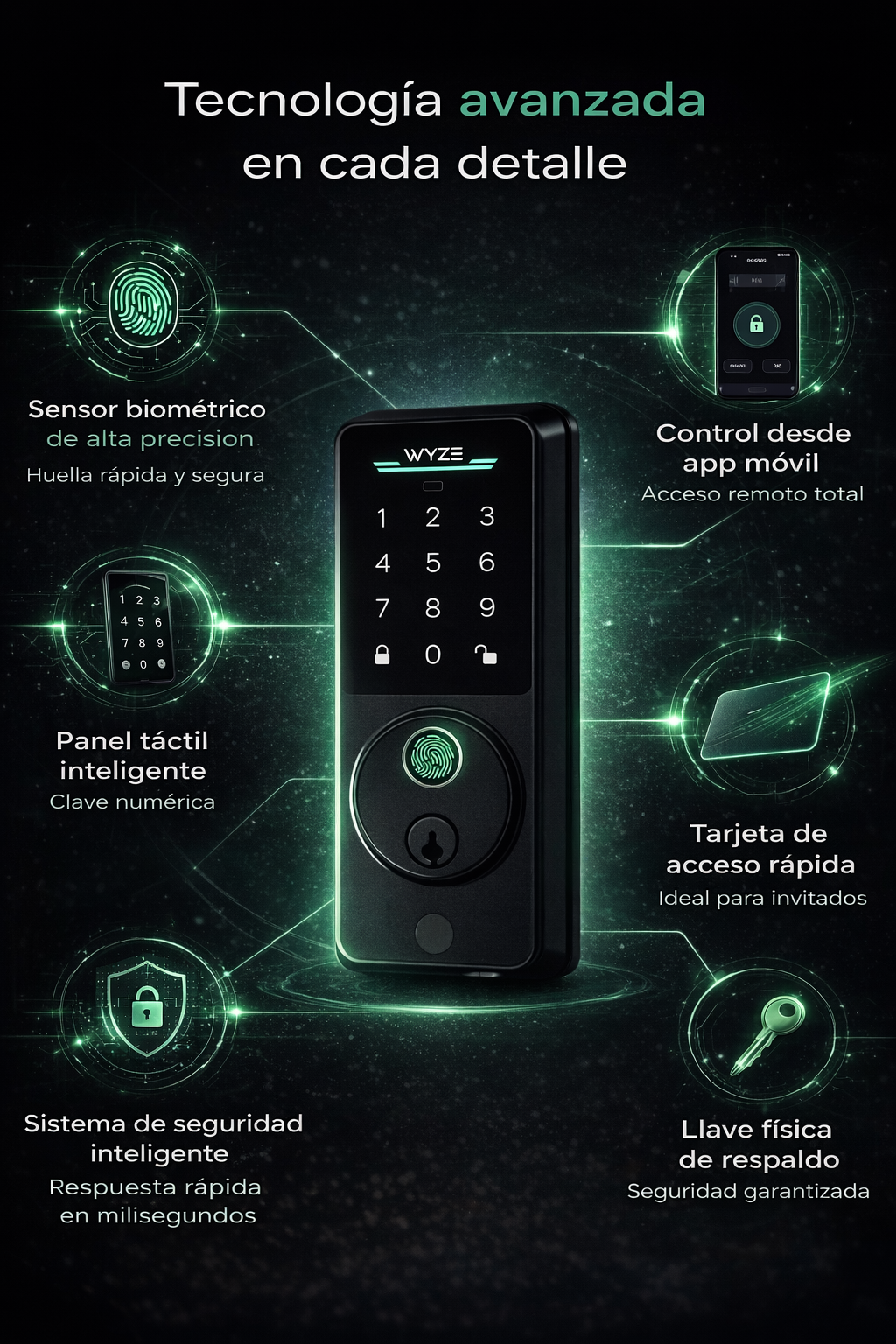 Cerradura dactilar inteligente ™ -Wyze Lock